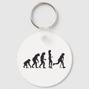 evolution female hockey keychain