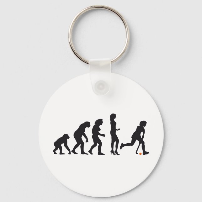 evolution female hockey keychain (Front)