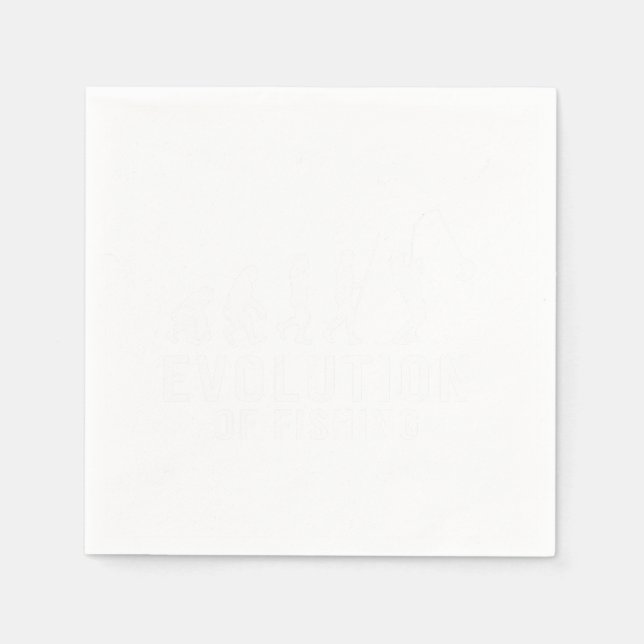 Evolution Fishing Fish Fisherman Angling Fisher Gi Napkin (Front)