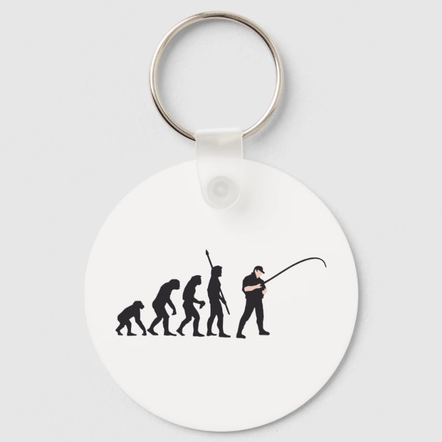 evolution fishing keychain (Front)