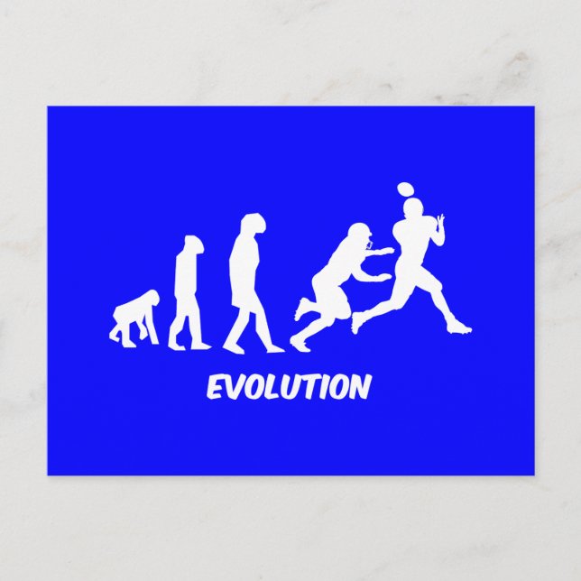 evolution football postcard (Front)