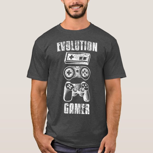 Evolution Gamer Gaming Controller T-Shirt (Front)