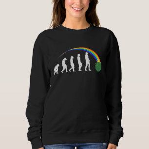 Evolution Gold Cauldron Rainbow St Patricks Day Sweatshirt