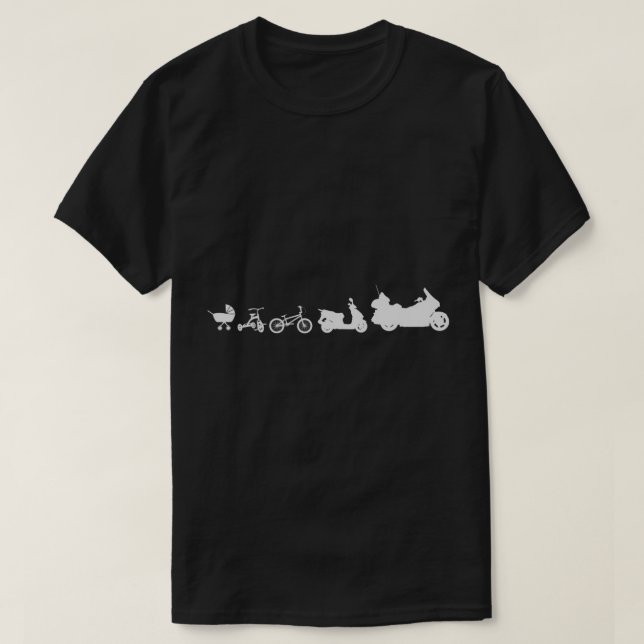 Evolution Goldwing Motorcycle Gift for motorcyclis T-Shirt (Design Front)