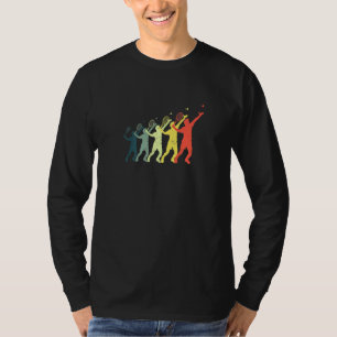 Evolution Graphic Badminton Player Shuttlecock Spo T-Shirt