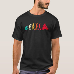 Evolution Graphic Dirt Biker Motorcycle Enduro Mot T-Shirt