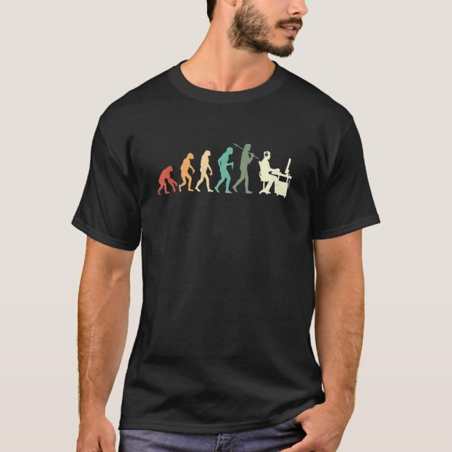 Evolution Graphic Video Game Player Gaming Gamer P T-Shirt (Front)