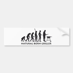 evolution grill bumper sticker