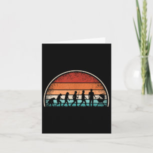 Evolution Grilling Funny Bbq Retro Grill Barbecue  Card