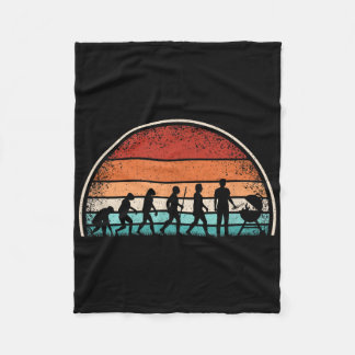 Evolution Grilling Funny Bbq Retro Grill Barbecue  Fleece Blanket