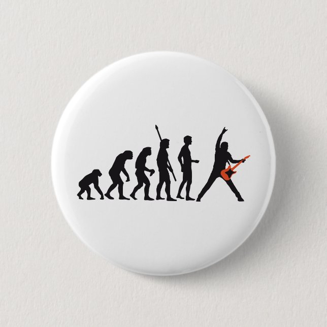 evolution guitar 2 inch round button (Front)
