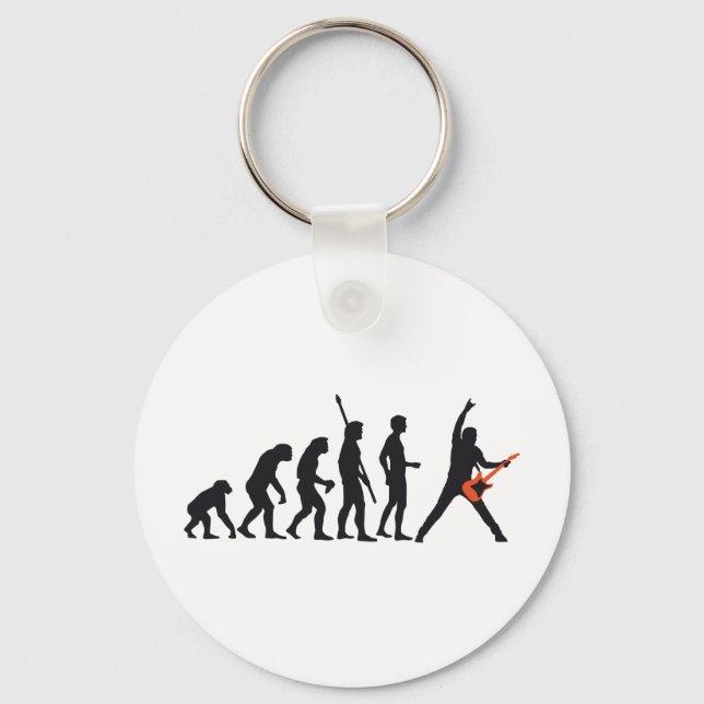 evolution guitar keychain (Front)