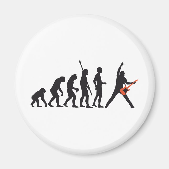 evolution guitar magnet (Front)