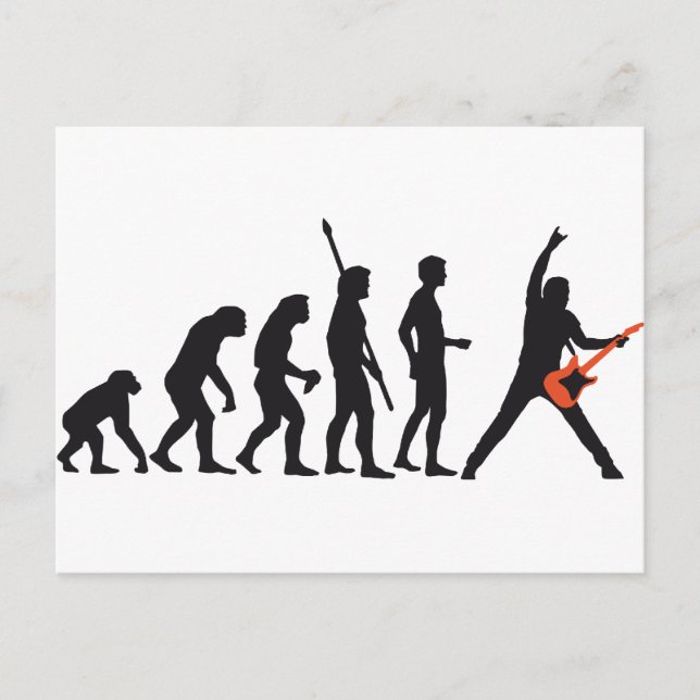 evolution guitar postcard (Front)
