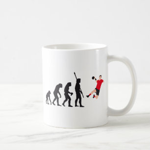 evolution handball coffee mug