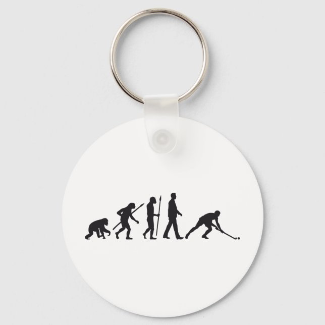 evolution hockey player keychain (Front)