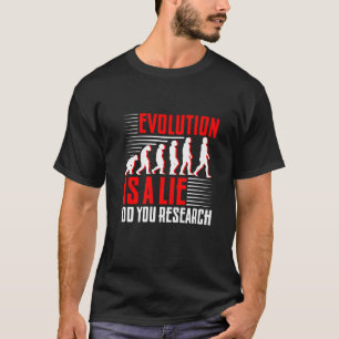 Evolution Is Fake Do Your Research Premium T-Shirt