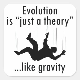Evolution is just a theory stickers