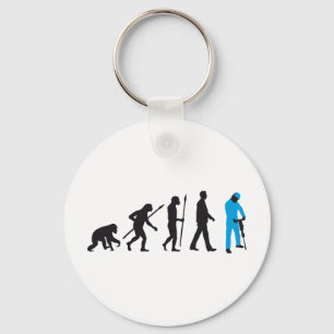 evolution jackhammer worker keychain