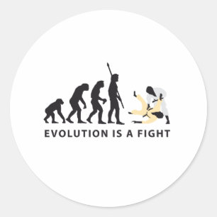 evolution Judo Classic Round Sticker