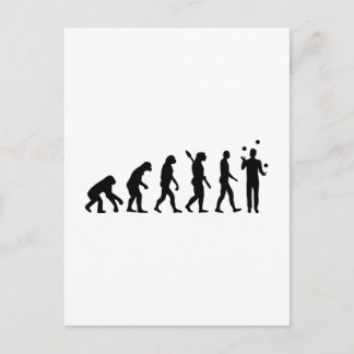 Evolution Juggling Postcard