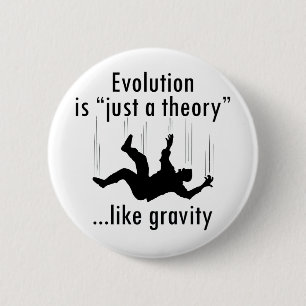 Evolution Just a Theory 2 Inch Round Button