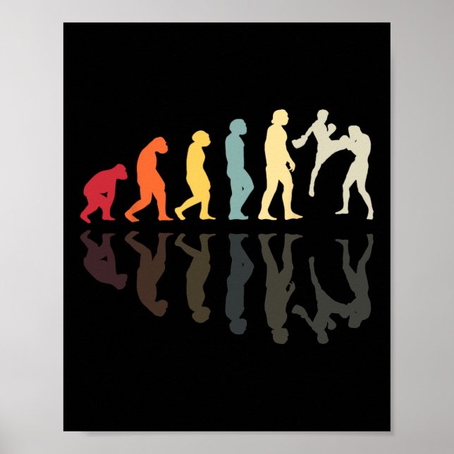 Evolution Kickboxing Martial Arts Knockout Fistfig Poster (Front)