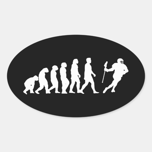 Evolution Lacrosse Oval Sticker (Front)