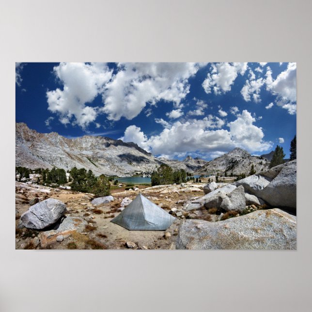 Evolution lake Camp - John Muir Trail Poster (Front)