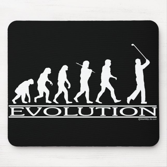 Evolution - Man - Golf Mouse Pad (Front)
