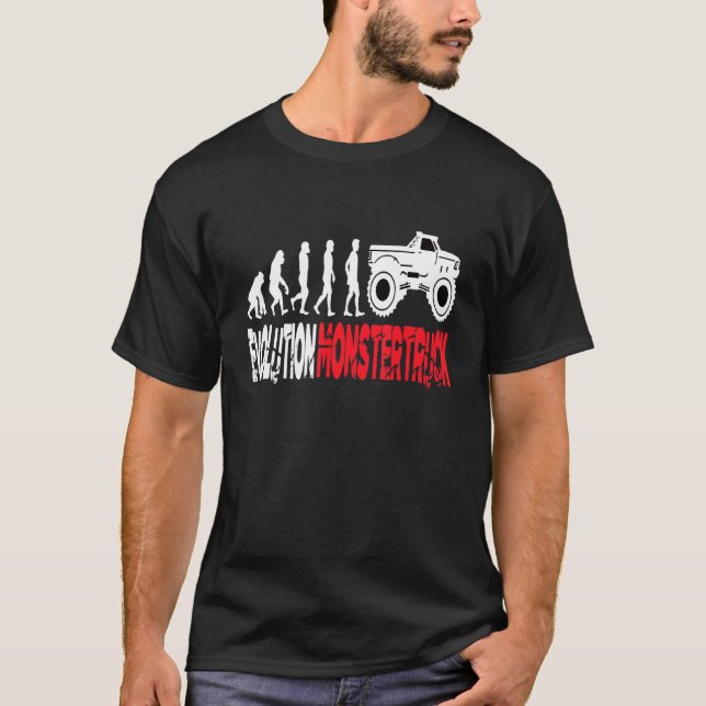 Evolution Monster Truck  Monster Truck Freestyle M T-Shirt (Front)