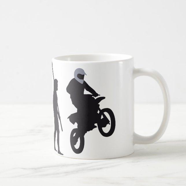 evolution motorbike coffee mug (Right)