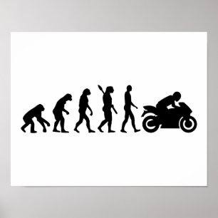 Evolution motorcycle poster