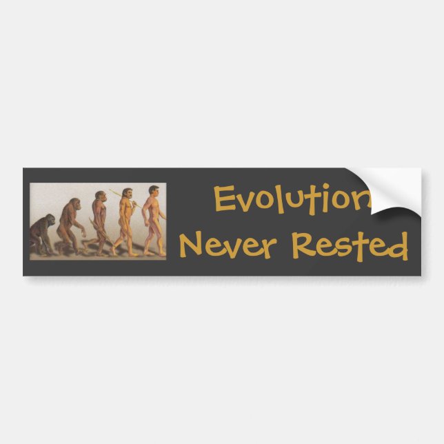 Evolution Never Rested Bumper Sticker (Front)