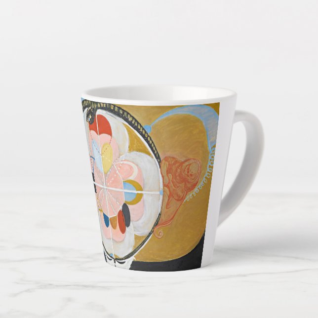 Evolution No.13 by Hilma af Klint Latte Mug (Right Angle)