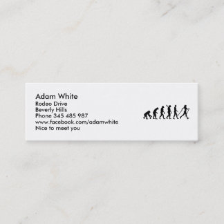 Evolution Nordic Walking Mini Business Card