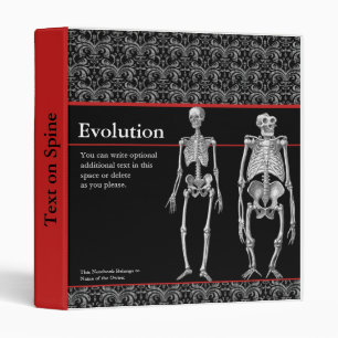 Evolution Notebook with Human and Ape Skeletons Binder
