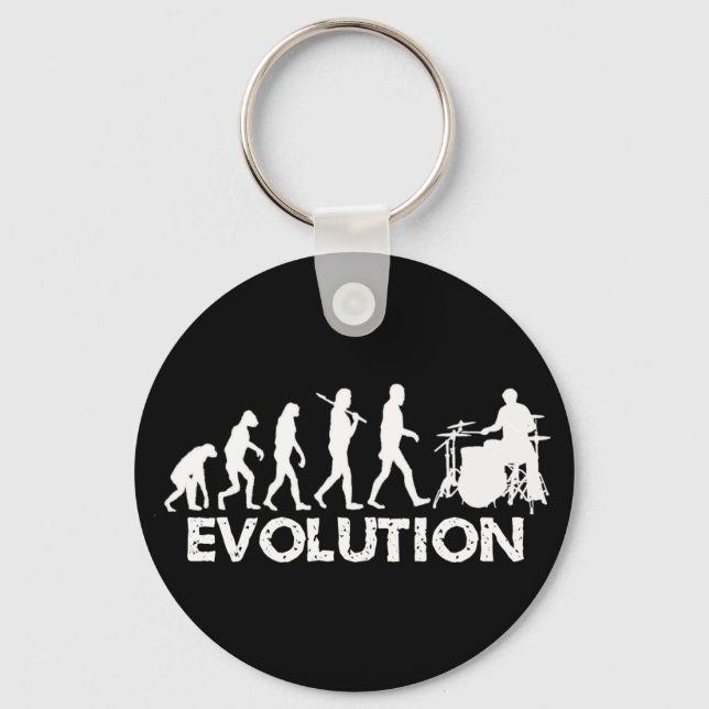 Evolution of a Drummer Keychain (Front)