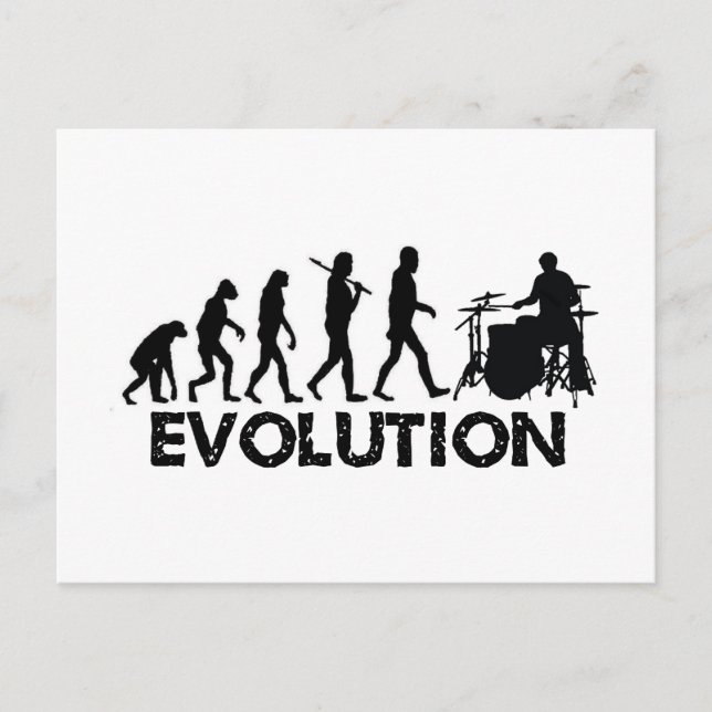 Evolution of a Drummer Postcard (Front)