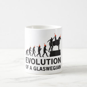 Evolution of a Glaswegian Tshirt (Glasgow) Coffee Mug