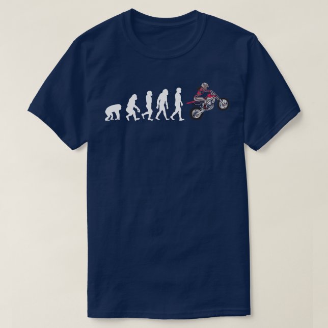 Evolution of a motocross girl 1 T-Shirt (Design Front)