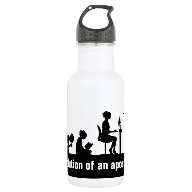 "Evolution of an Apostate" 532 Ml Water Bottle (Front)