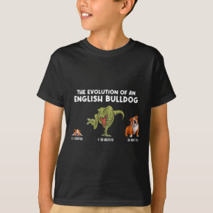 Evolution Of An English Bulldog Mom Fun Bulldog  T-Shirt
