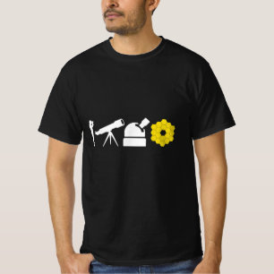 Evolution Of Astronomy Telescopes James Webb Space T-Shirt