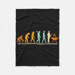 Evolution Of Bbq And Grilling Master - Grilling Bb Fleece Blanket