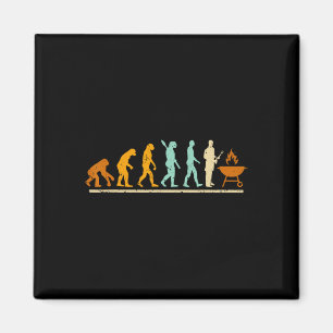 Evolution Of Bbq And Grilling Master - Grilling Bb Magnet