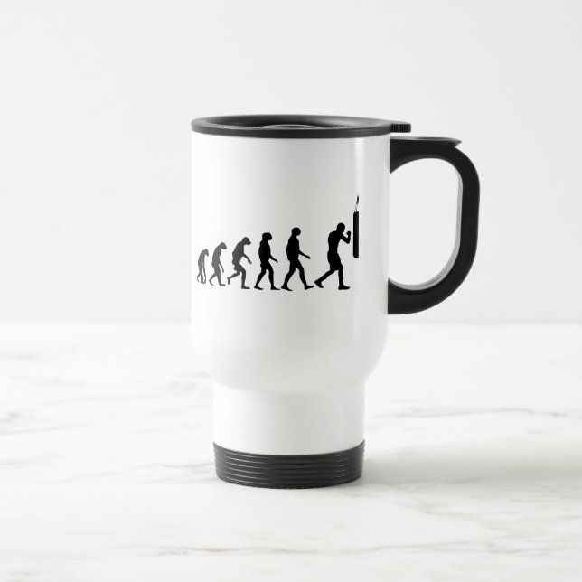 Evolution of Boxing Travel Mug (Right)