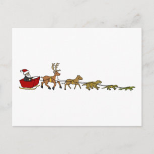 Evolution of Christmas Holiday Postcard