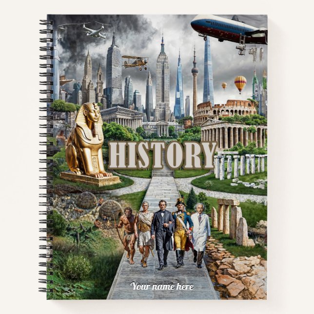Evolution of Civilization Art- Historical Timeline Notebook (Front)