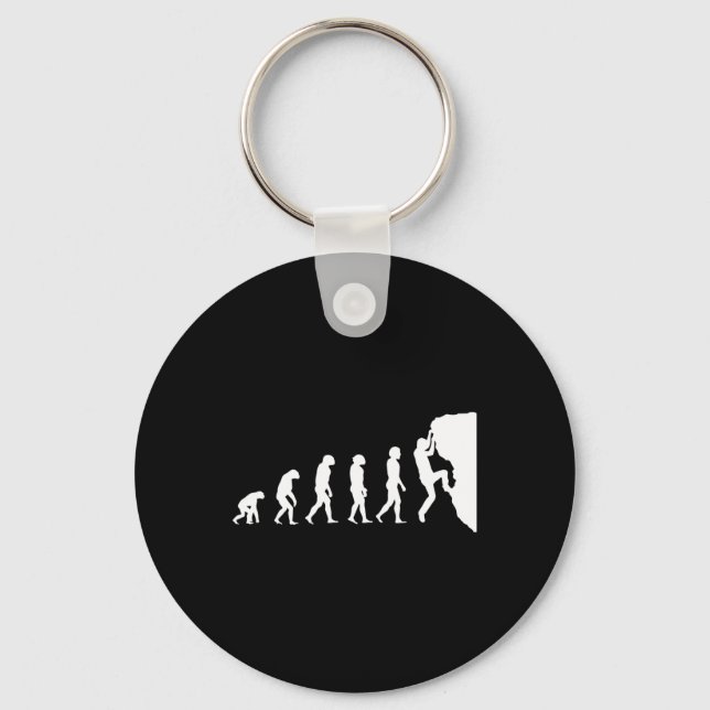 Evolution Of Climbing  Keychain (Front)